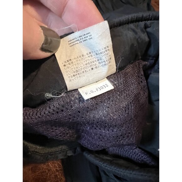 Vintage Patagonia Mens Ski  Black Nylon Pants With Elastic Waist & Ankle Cuffs - Picture 4 of 12